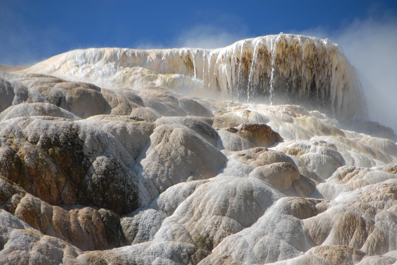Travertine, mammoth hot springs, yellowstone — a16z generative ai