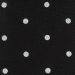 black fabric with white polka dots